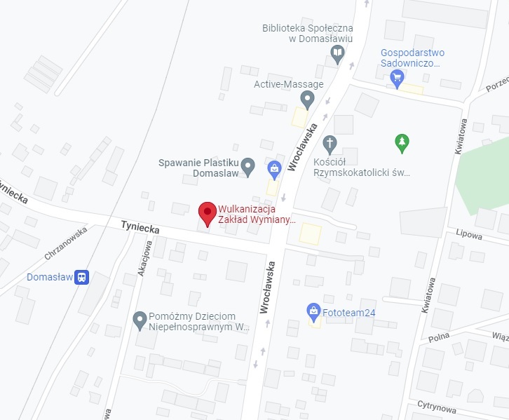 DMG Wulkanizacja w mapach Google